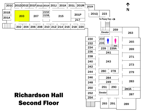 Map showing Richardson 203